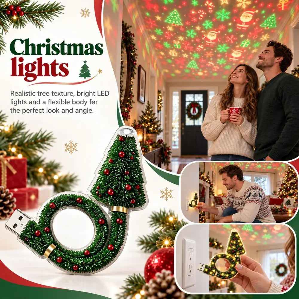 Christmas USB LED Projector Light