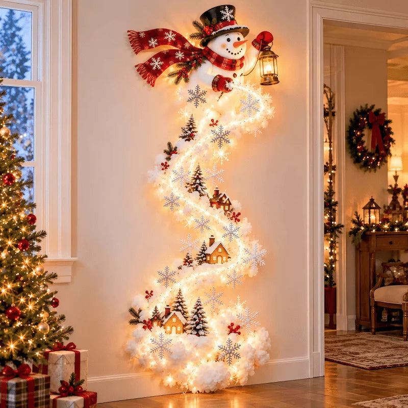 Christmas LED Wall Hanging – Warm White Holiday Decoration