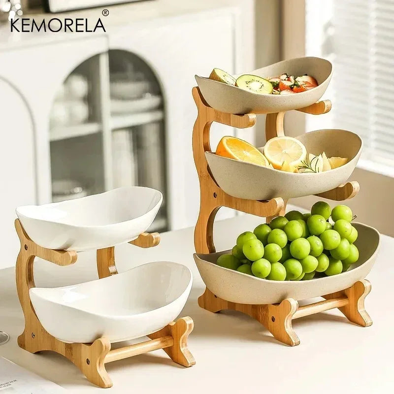 KEMORELA 2/3-Tier Fruit & Snack Stand