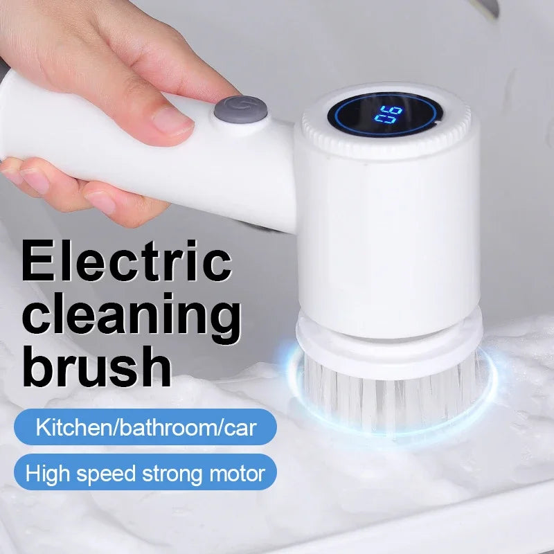 6-in-1 Cordless Electric Spin Scrubber
