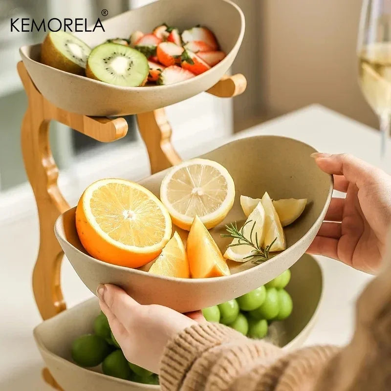 KEMORELA 2/3-Tier Fruit & Snack Stand