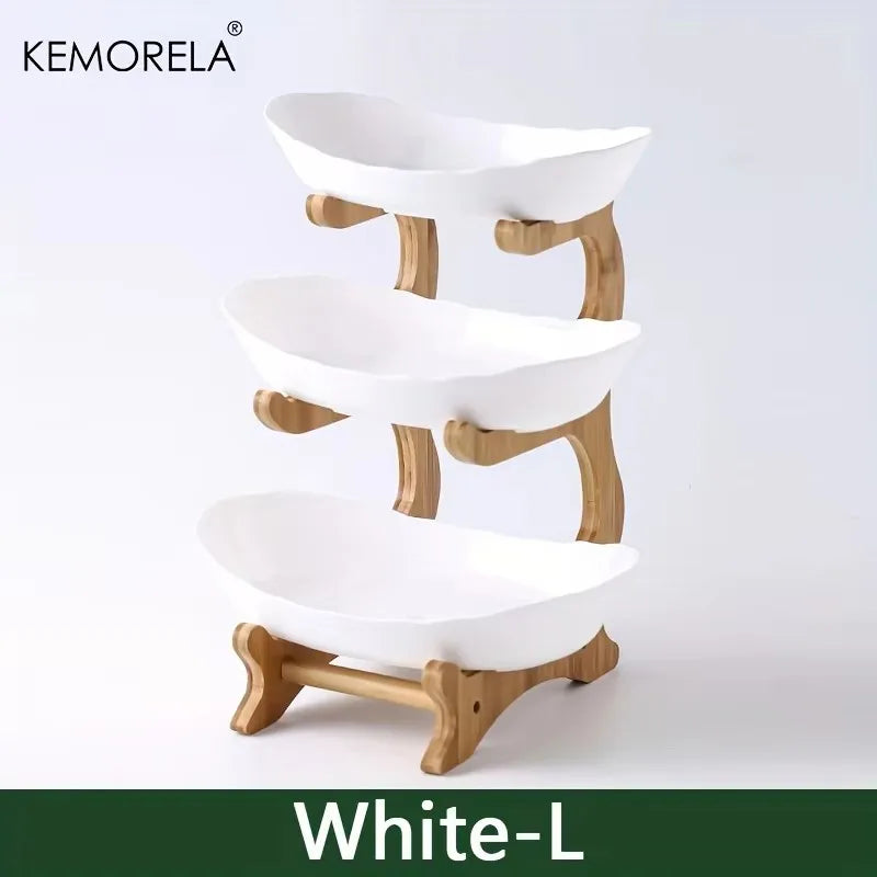 KEMORELA 2/3-Tier Fruit & Snack Stand