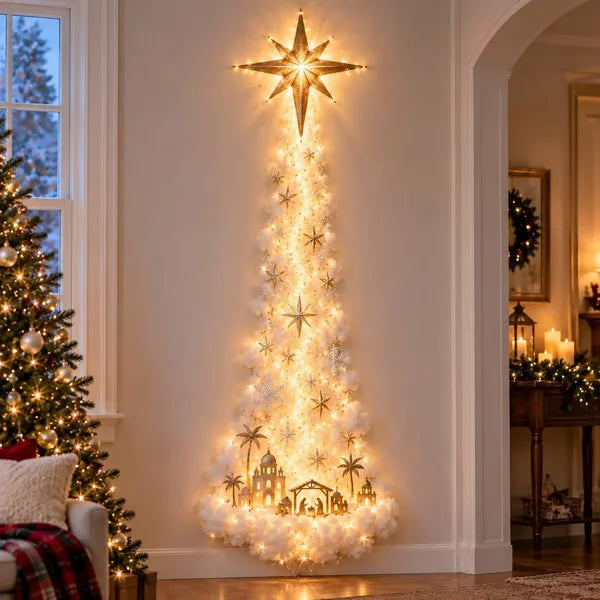 Christmas LED Wall Hanging – Warm White Holiday Decoration