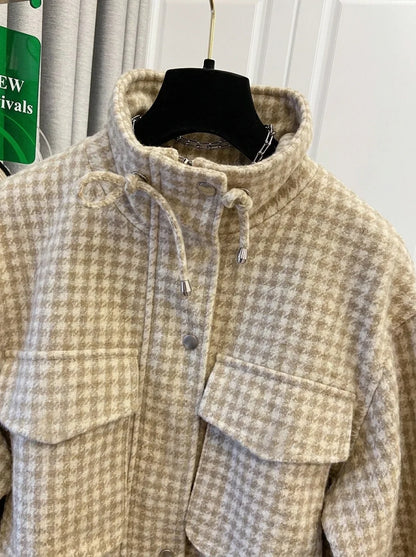 Women’s Houndstooth Cropped Jacket