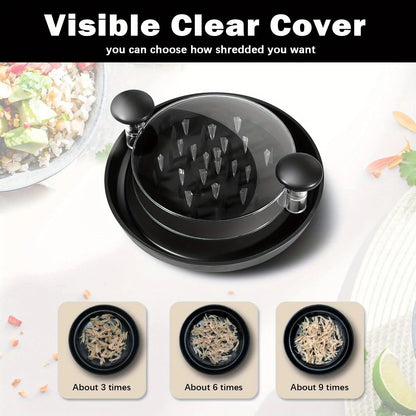 Manual Chicken Shredder with Clear Lid