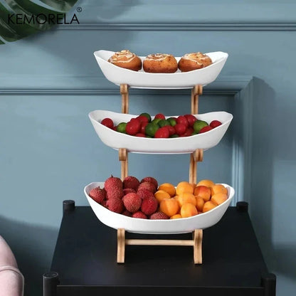 KEMORELA 2/3-Tier Fruit &amp; Snack Stand
