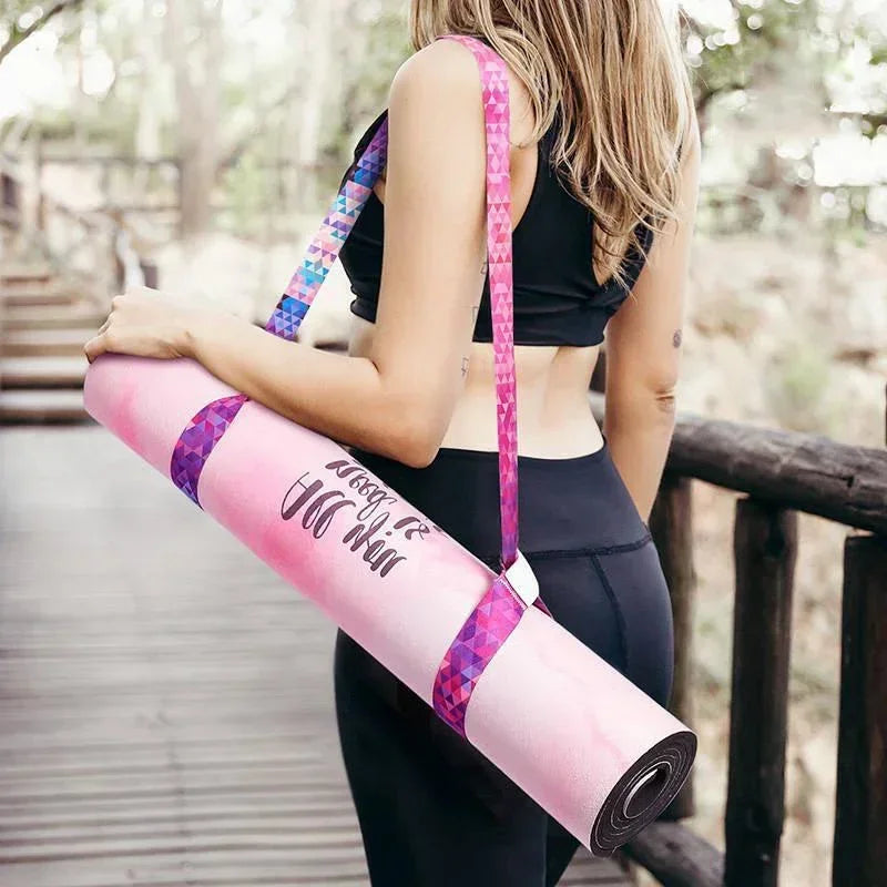 Adjustable Yoga Mat Carry Strap – Colorful Shoulder Sling