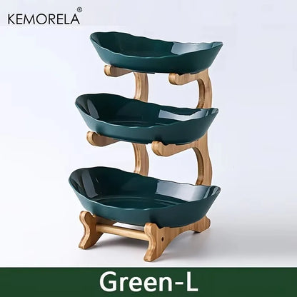 KEMORELA 2/3-Tier Fruit &amp; Snack Stand