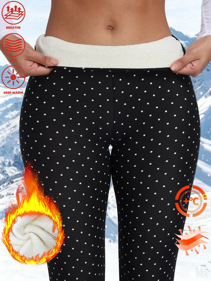 Women’s High-Waisted Fleece-Lined Winter Leggings