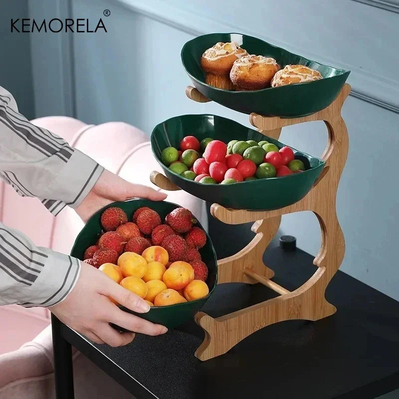 KEMORELA 2/3-Tier Fruit &amp; Snack Stand