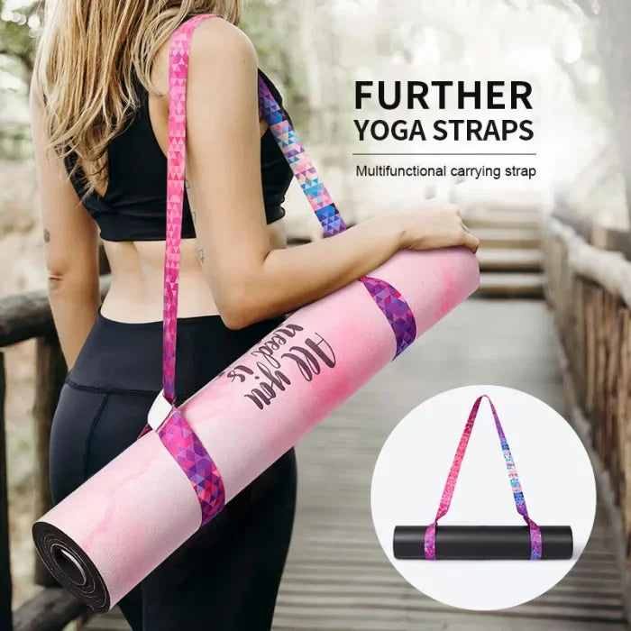Adjustable Yoga Mat Carry Strap – Colorful Shoulder Sling