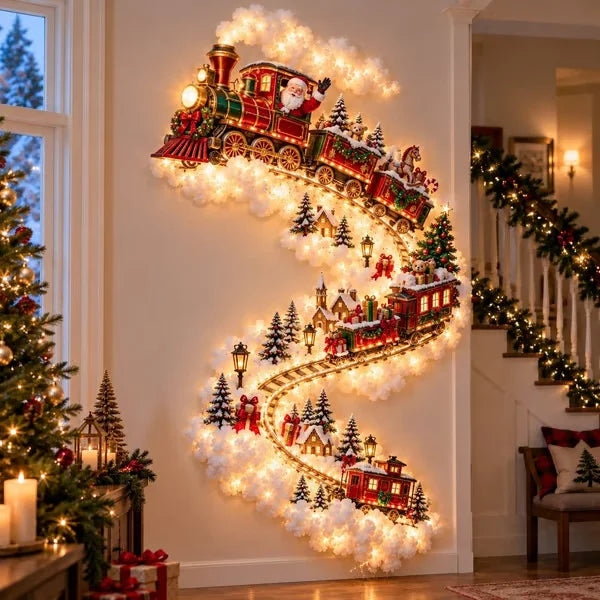 Christmas LED Wall Hanging – Warm White Holiday Decoration