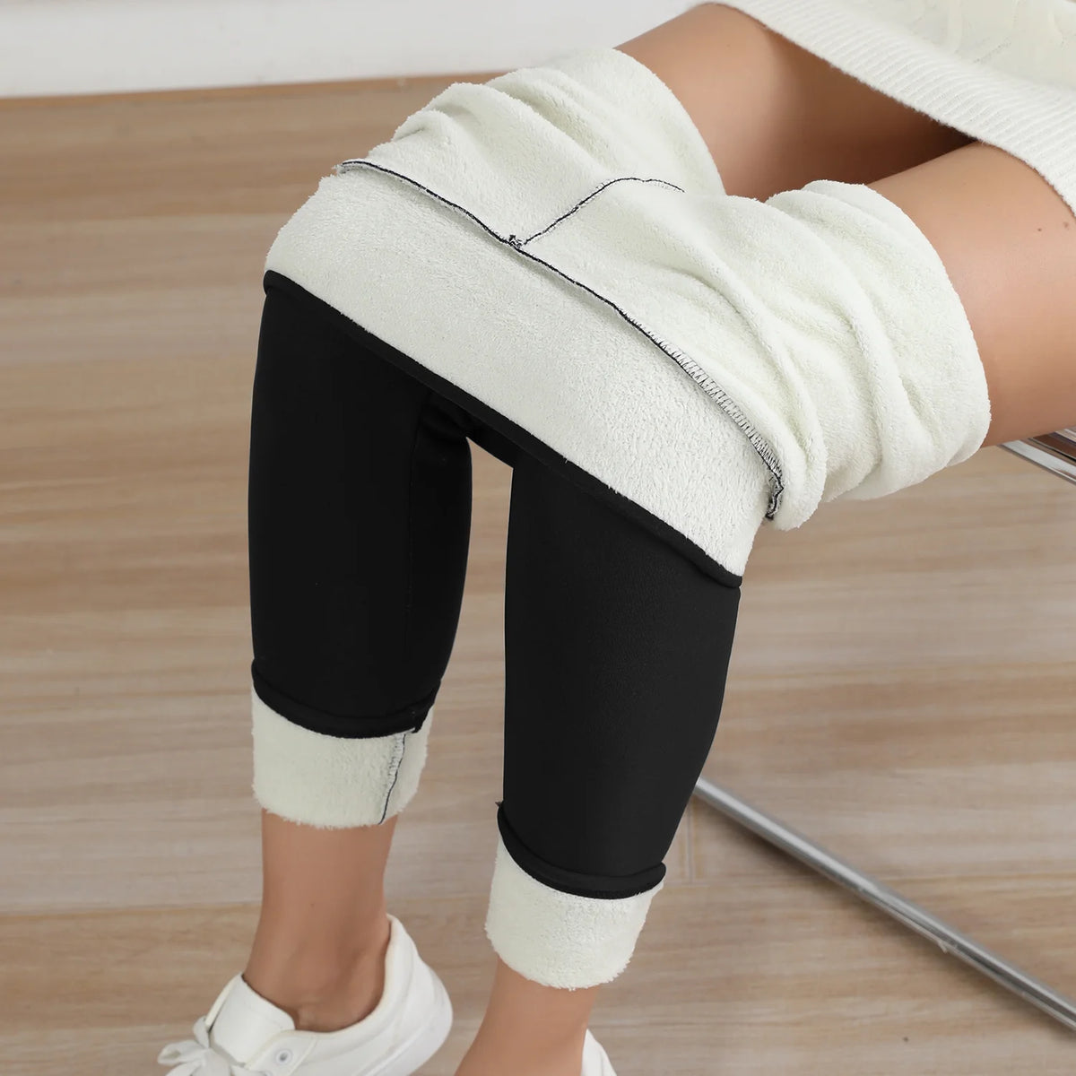 Women’s High-Waisted Fleece-Lined Winter Leggings