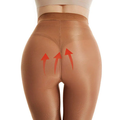 Women’s 80D High-Waisted Tights – Coffee