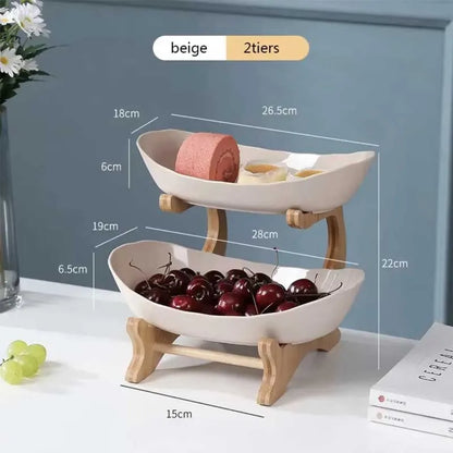 KEMORELA 2/3-Tier Fruit &amp; Snack Stand