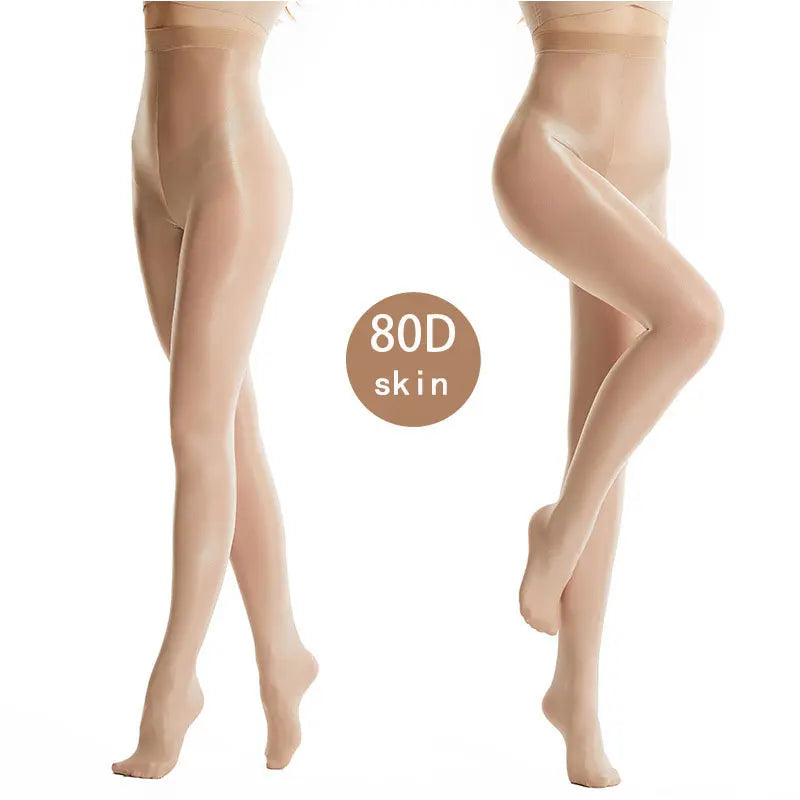 Women’s 80D High-Waisted Tights – Coffee