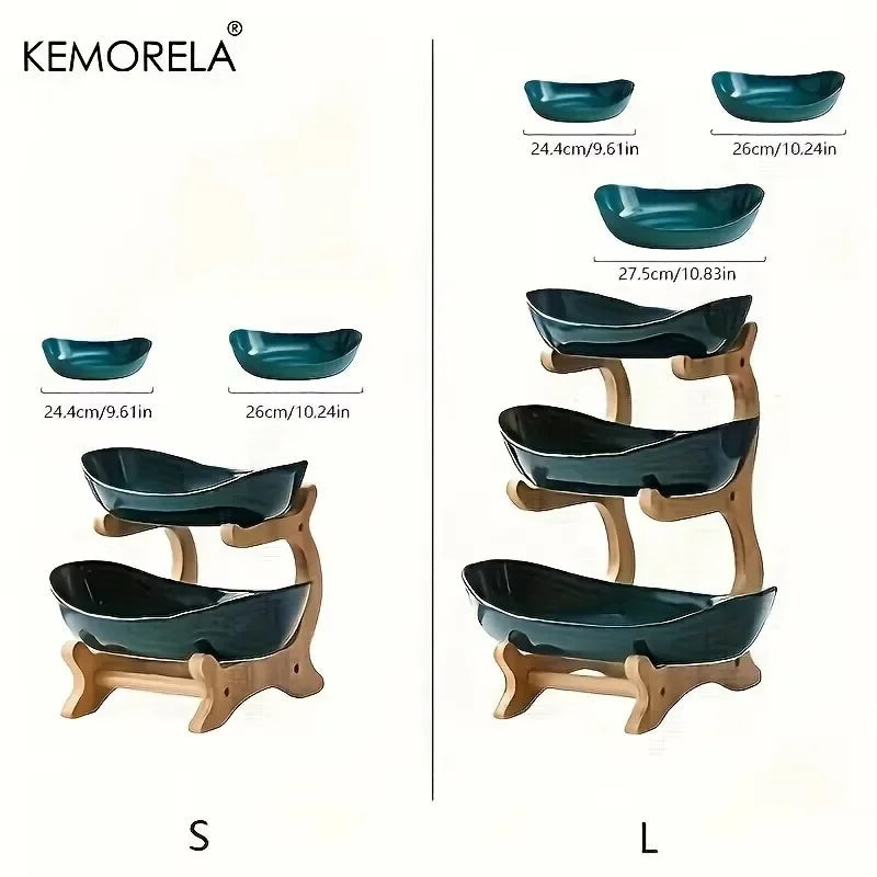 KEMORELA 2/3-Tier Fruit &amp; Snack Stand