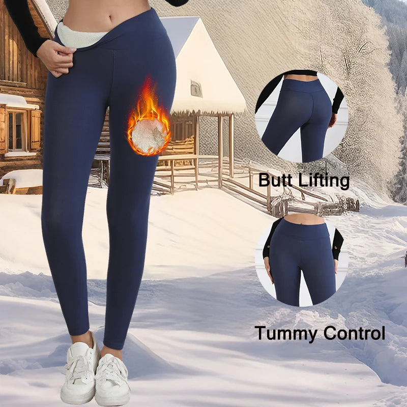 Women’s High-Waisted Fleece-Lined Winter Leggings
