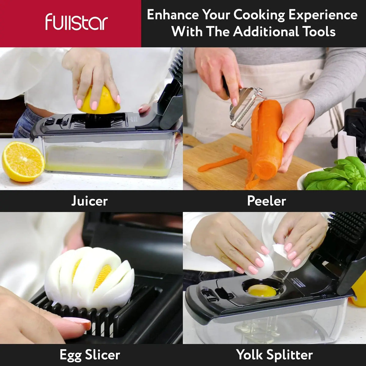 Multi-Function Vegetable Chopper with Container