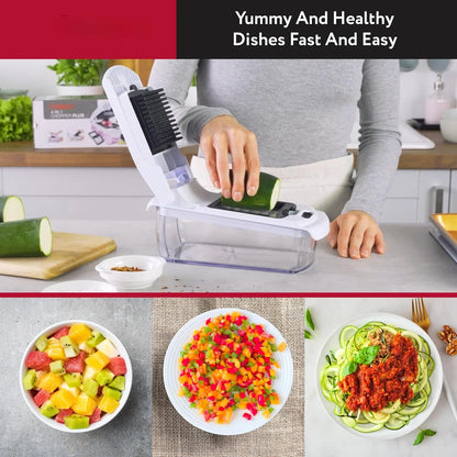 Multi-Function Vegetable Chopper with Container