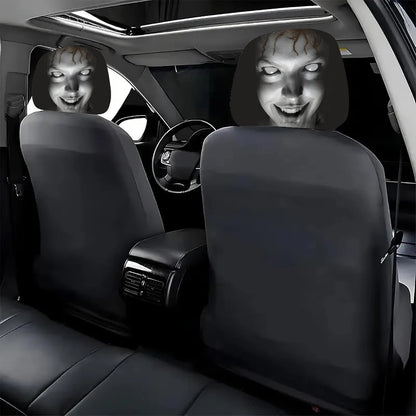 Halloween Horror Face Car Headrest Covers – Set of 2