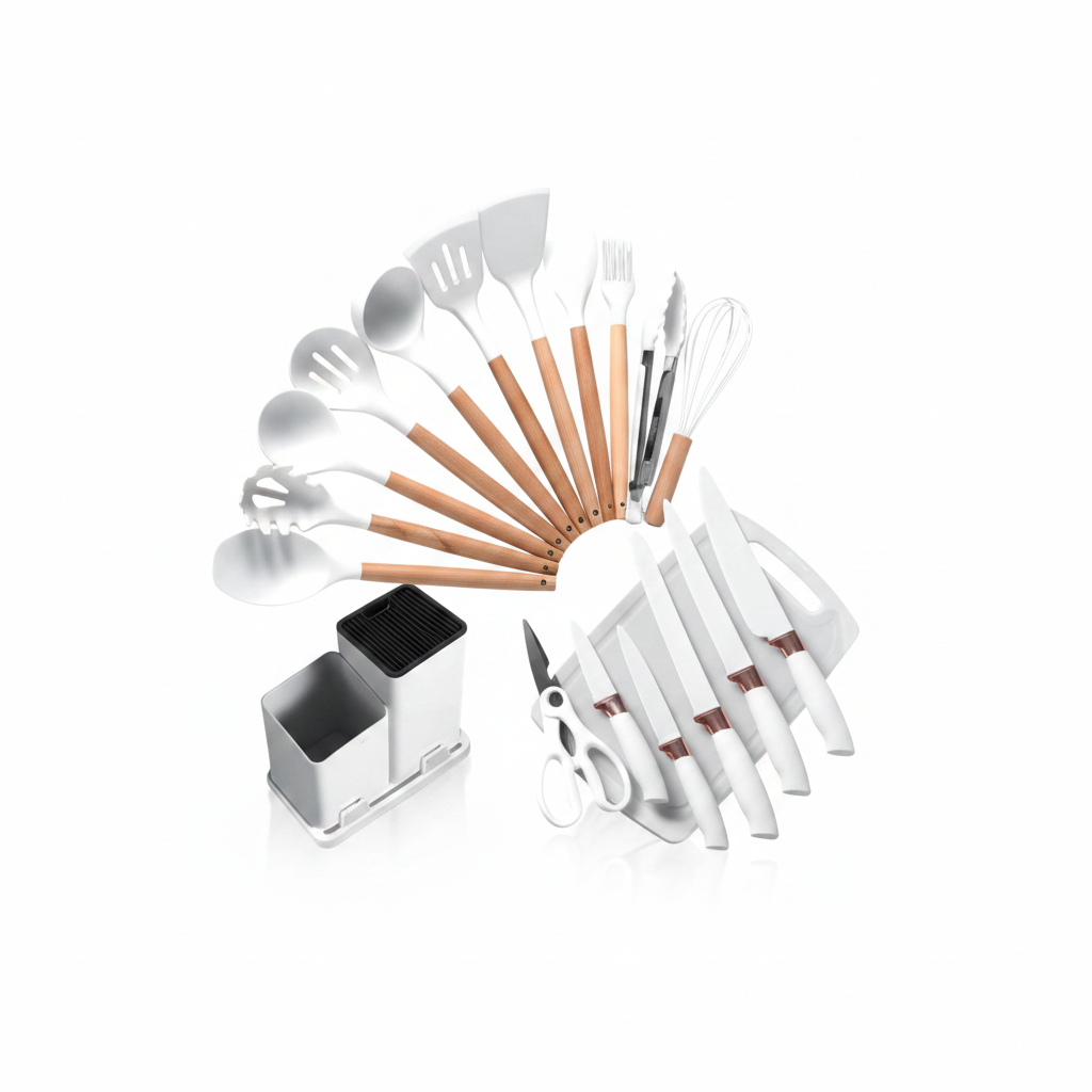 Knife &amp; Utensil Set with Stand