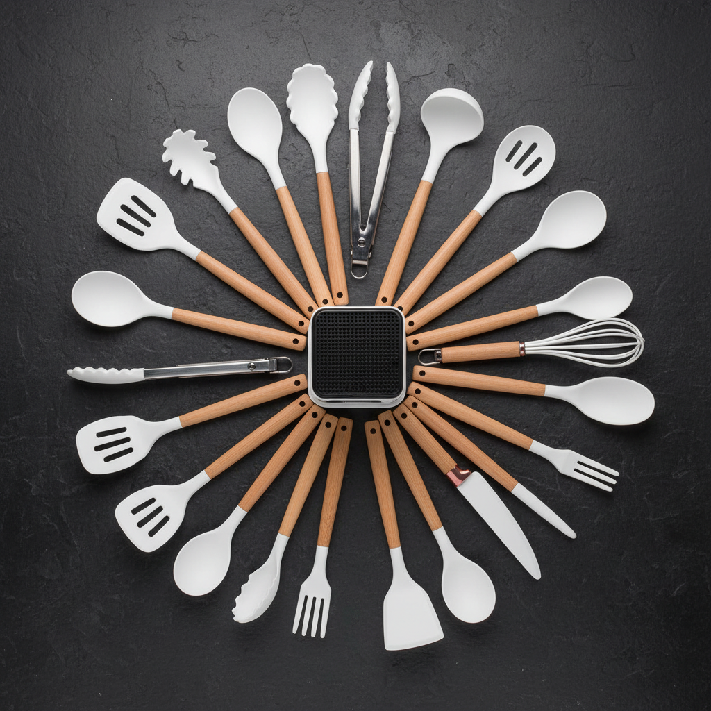 Knife &amp; Utensil Set with Stand