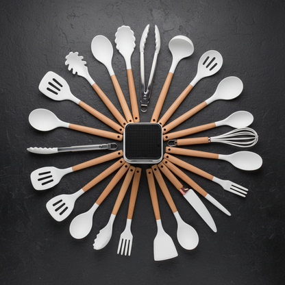 Knife &amp; Utensil Set with Stand