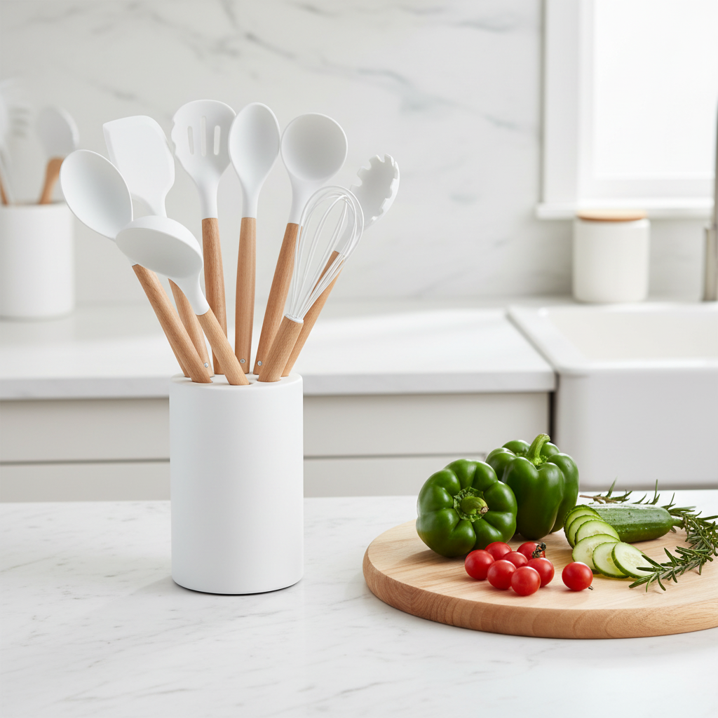 Knife &amp; Utensil Set with Stand